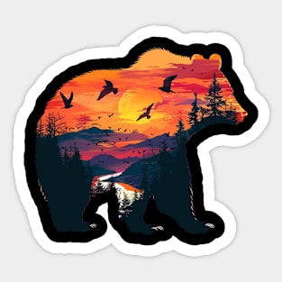 Grizzly Bear Salmon Sleuths Sticker